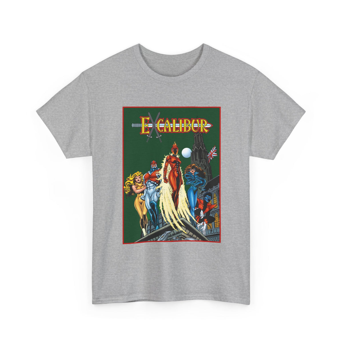 Excalibur T-Shirt - Nightcrawler, Phoenix, Captain Britain - Alan Davis Art - Marvel Comics