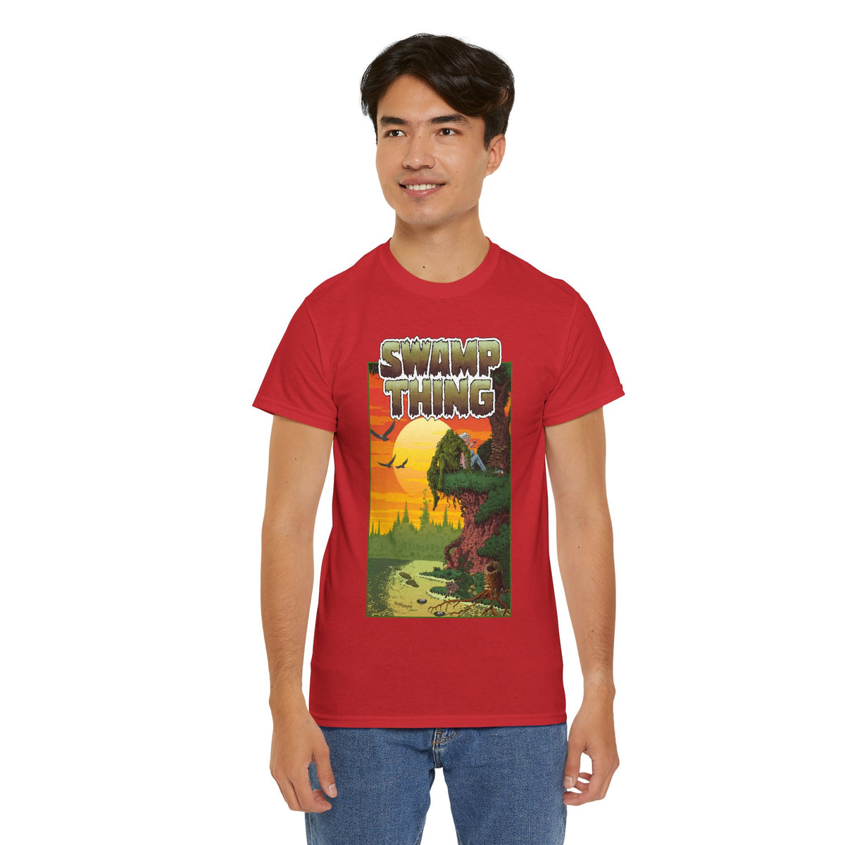 Swamp Thing T-Shirt - Paris Cullins & Pat Broderick Unreleased Cover Art - DC Comics Vertigo