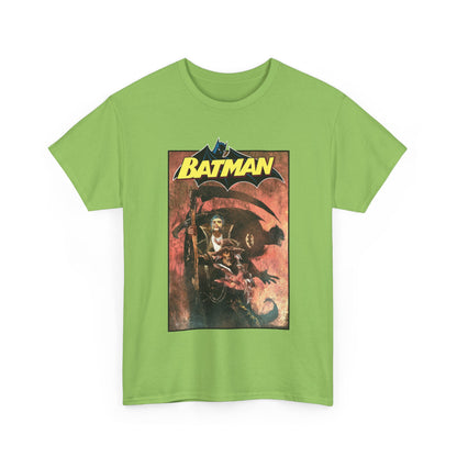 Batman T-Shirt - Bill Sienkiewicz Art - With Scarecrow & Ra's Al Ghul - DC Comics