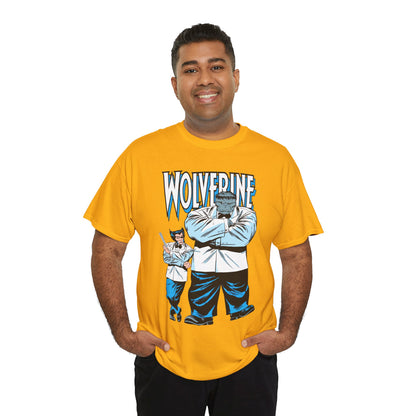 Wolverine & Hulk T-Shirt - Patch & Joe Fix-It - John Buscema Art - Logan in Madripoor - X-Men Character in Solo Adventure - Marvel Comics