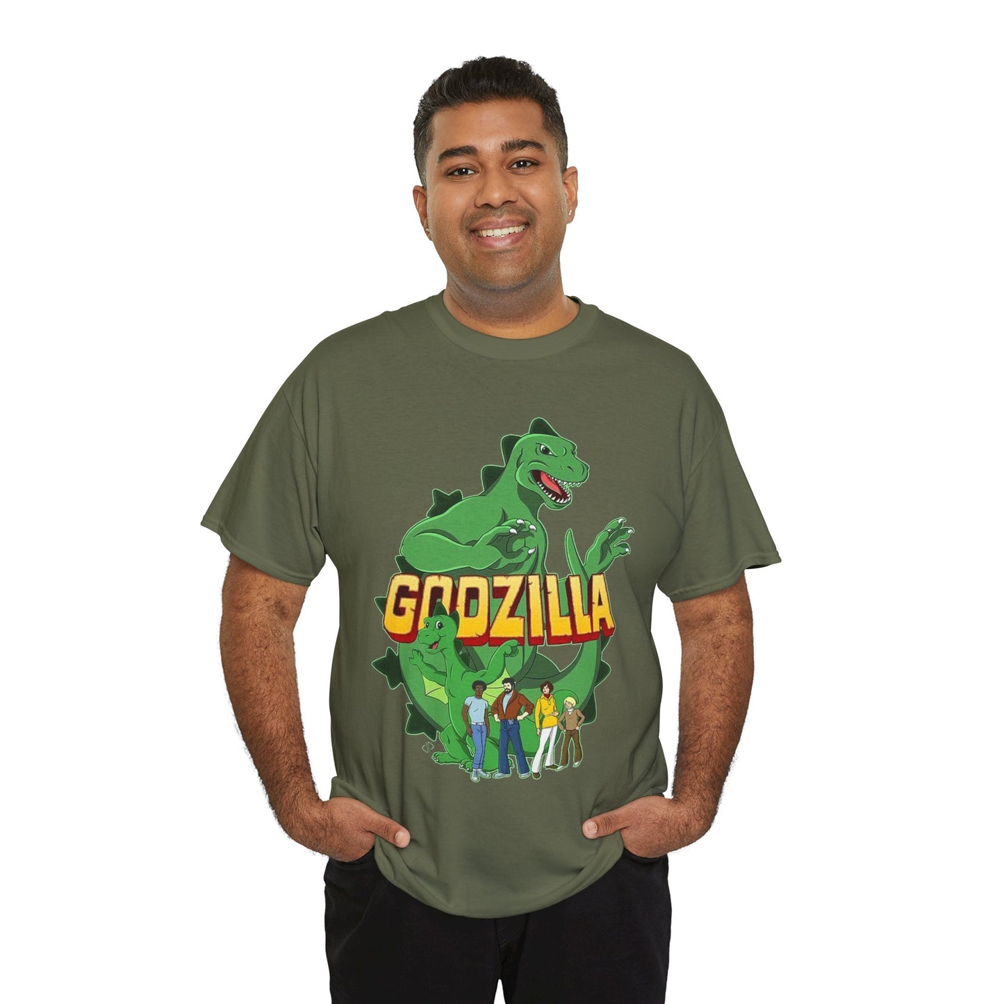 Godzilla T-Shirt - Popular 1970s Hanna-Barbera Cartoon - Godzooky - Retro 70s Animation - Toho - King of the Monsters