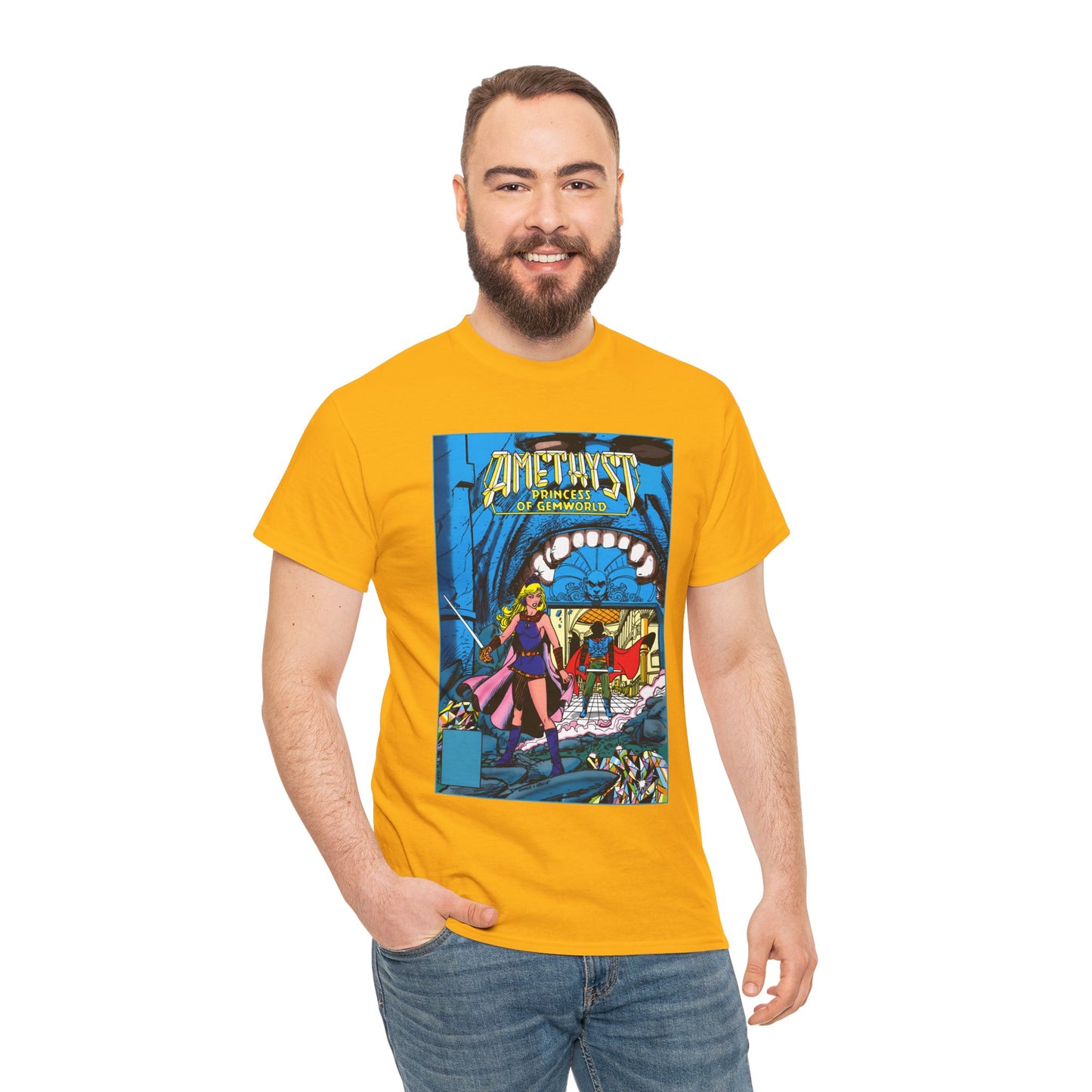 Amethyst, Princess of Gemworld T-Shirt - George Perez & Ernie Colon Art - The Last Battle Vs Dark Opal - DC Comics