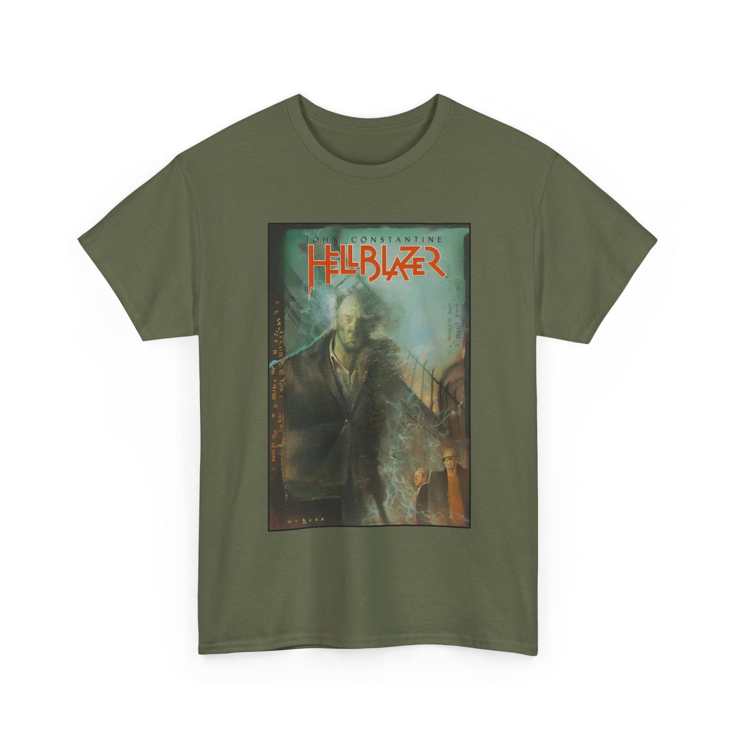 John Constantine Hellblazer T-Shirt - Dave McKean Art - #19 Cover - DC Comics, Vertigo Comics