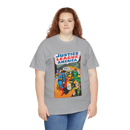 Justice League of America T-Shirt - Dick Dillin Art - Superman, Wonder Woman, Green Arrow, Green Lantern - DC Comics