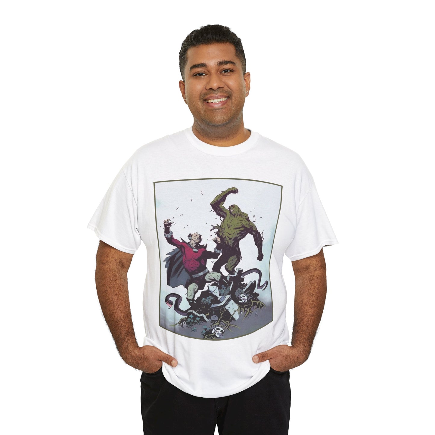 Swamp Thing & Etrigan the Demon T-Shirt - Mike Mignola Art - DC Comics