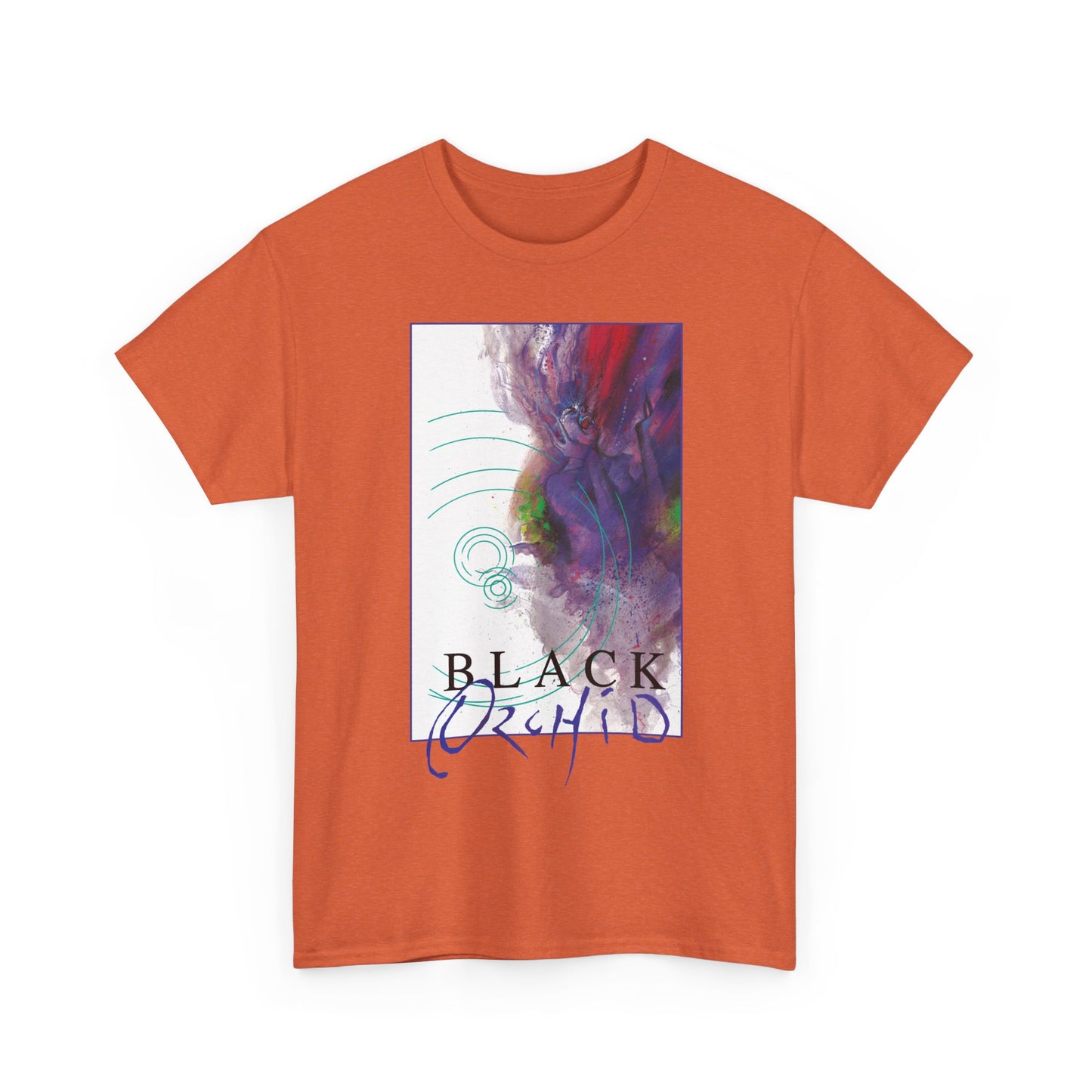 Black Orchid T-Shirt - Dave McKean Art - Neil Gaiman 1980s Story - DC/Vertigo Comics