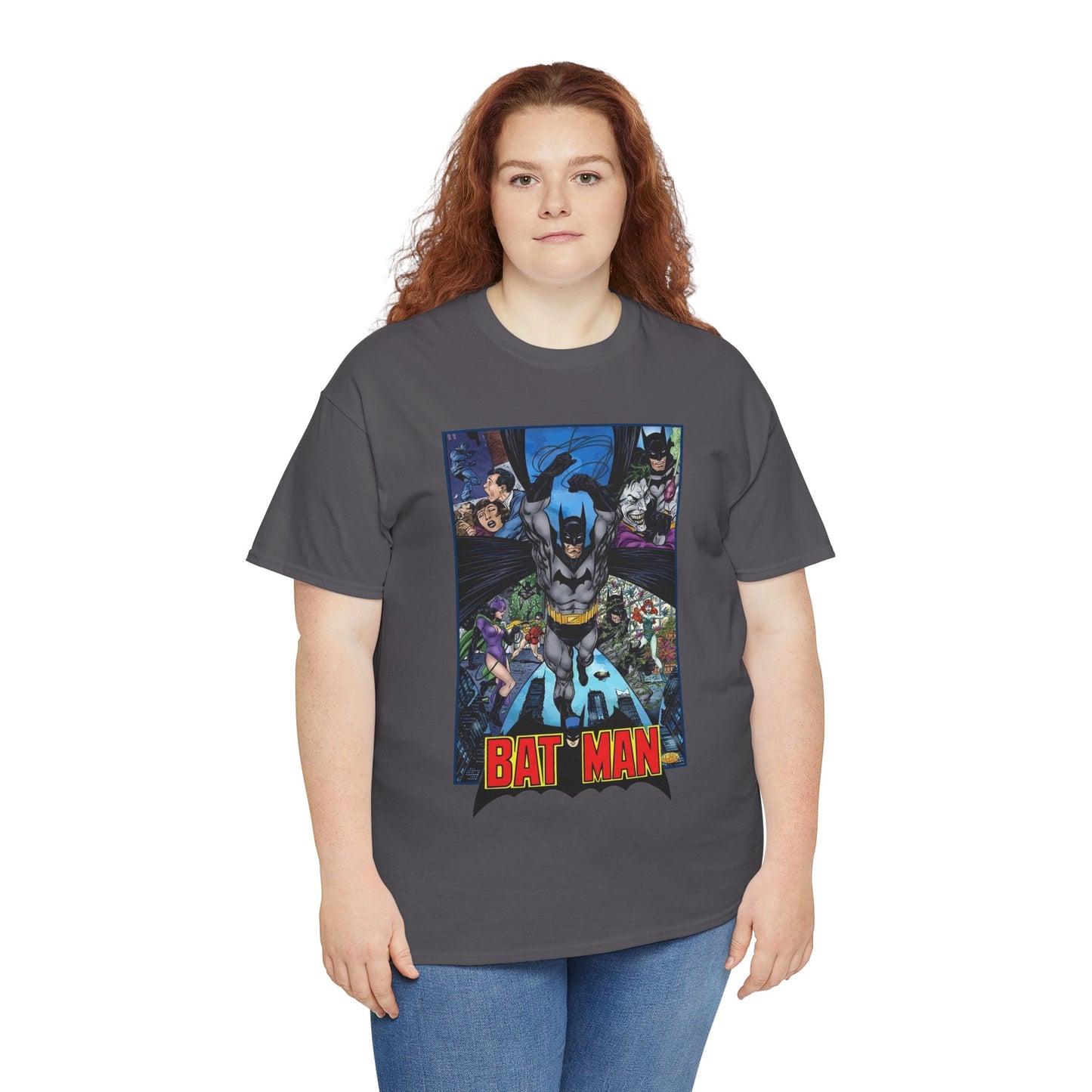 Batman T-Shirt - John Byrne Art - Joker, Catwoman, Poison Ivy - Caped Crusader - DC Comics