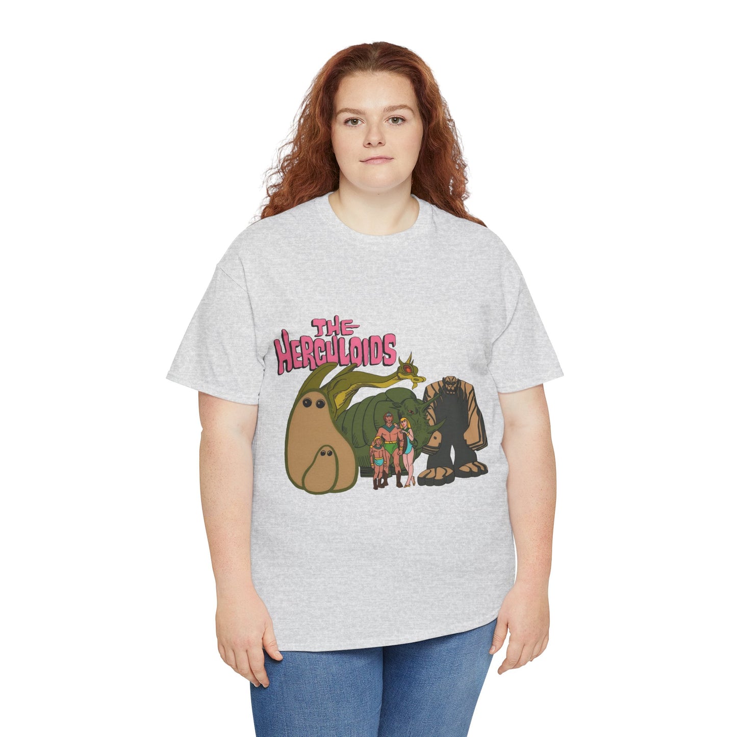 Herculoids T-Shirt - Popular 1960s Hanna-Barbera Cartoon - Zandor, Tara, Dorno, Gloop & Gleep - Amzot - Alex Toth Designs