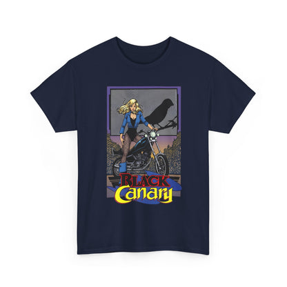 Black Canary T-Shirt - George Perez Art - 1980s Justice League Postcard Art - JLA - DC Comics