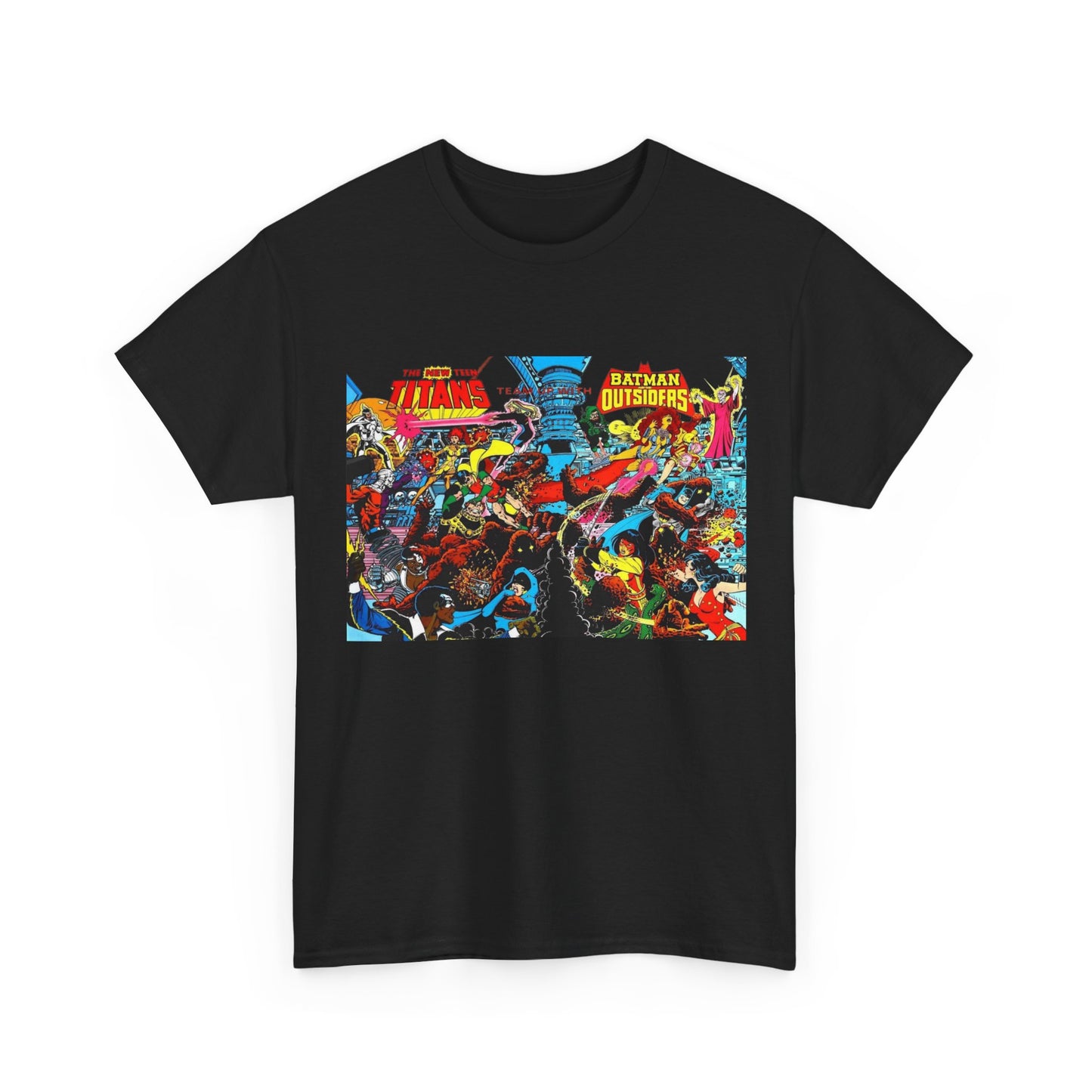 New Teen Titans & Batman and the Outsiders T-Shirt - George Perez & Jim Aparo Art - DC Comics