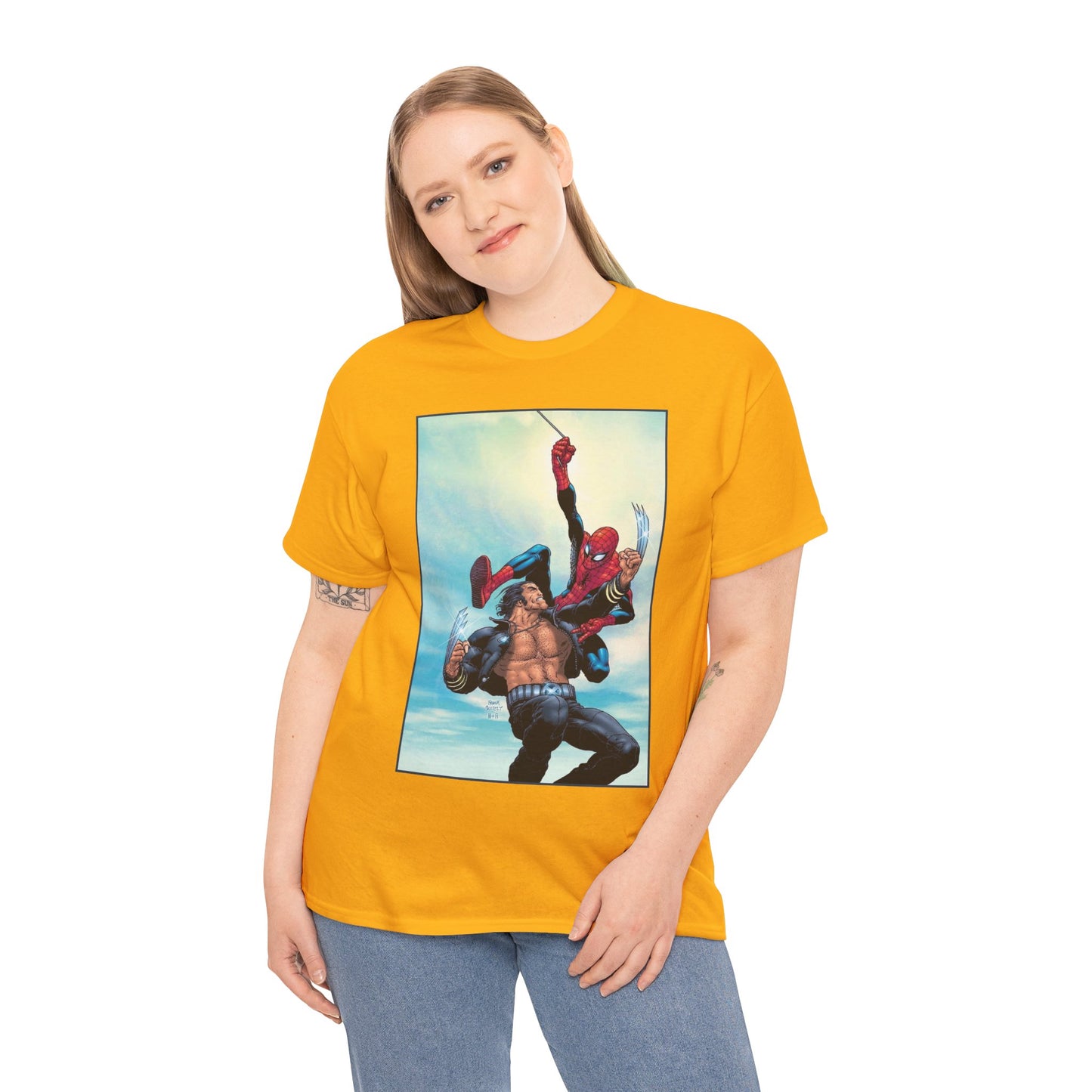Wolverine Vs Spider-Man T-Shirt - Frank Quitely Art - Marvel Comics