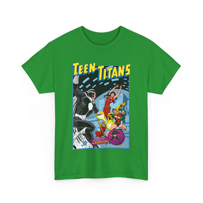 Teen Titans T-Shirt - Bronze Age DC Comics - Dr Light, Wonder Girl, Robin, Mal, Guardian, Speedy - Ernie Chan Cover Art from Issue #44