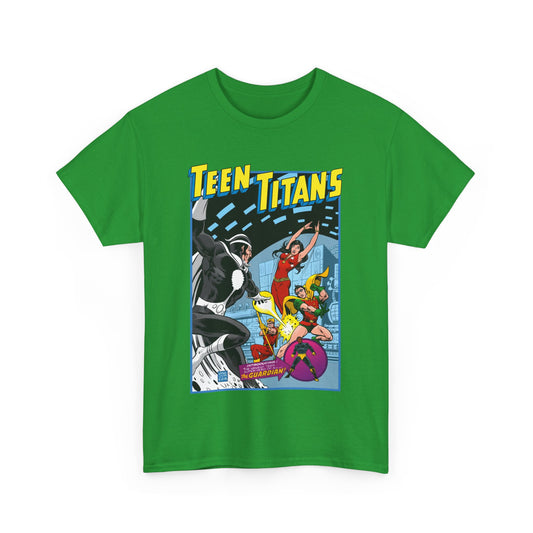 Teen Titans T-Shirt - Bronze Age DC Comics - Dr Light, Wonder Girl, Robin, Mal, Guardian, Speedy - Ernie Chan Cover Art from Issue #44