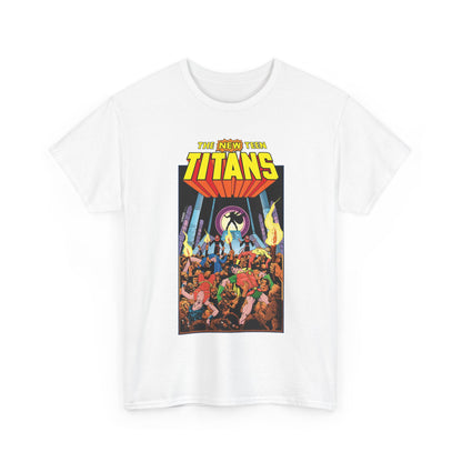New Teen Titans T-Shirt - George Perez Art - #22 Cover - Wonder Girl, Robin, Raven, Kid Flash - Brother Blood Story - DC Comics
