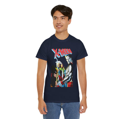 Uncanny X-Men T-Shirt - John Romita Jr Art - Storm, Wolverine, Rogue, Nightcrawler, Colossus, Shadowcat - Mutant Massacre - Marvel Comics