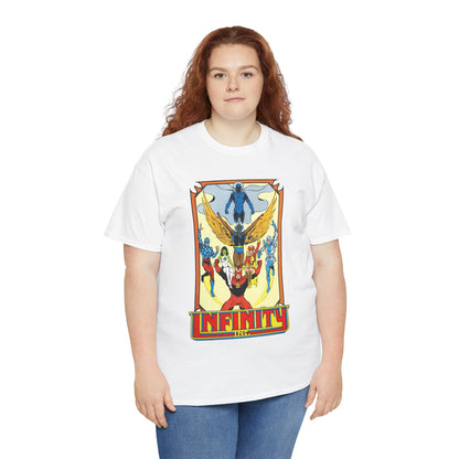 Infinity Inc Shirt - Todd McFarlane Art - Jade, Obsidian, Fury, Northwind, Nuklon, Silver Scarab, Star-Spangled Kid - JSA Successors - DC Comics