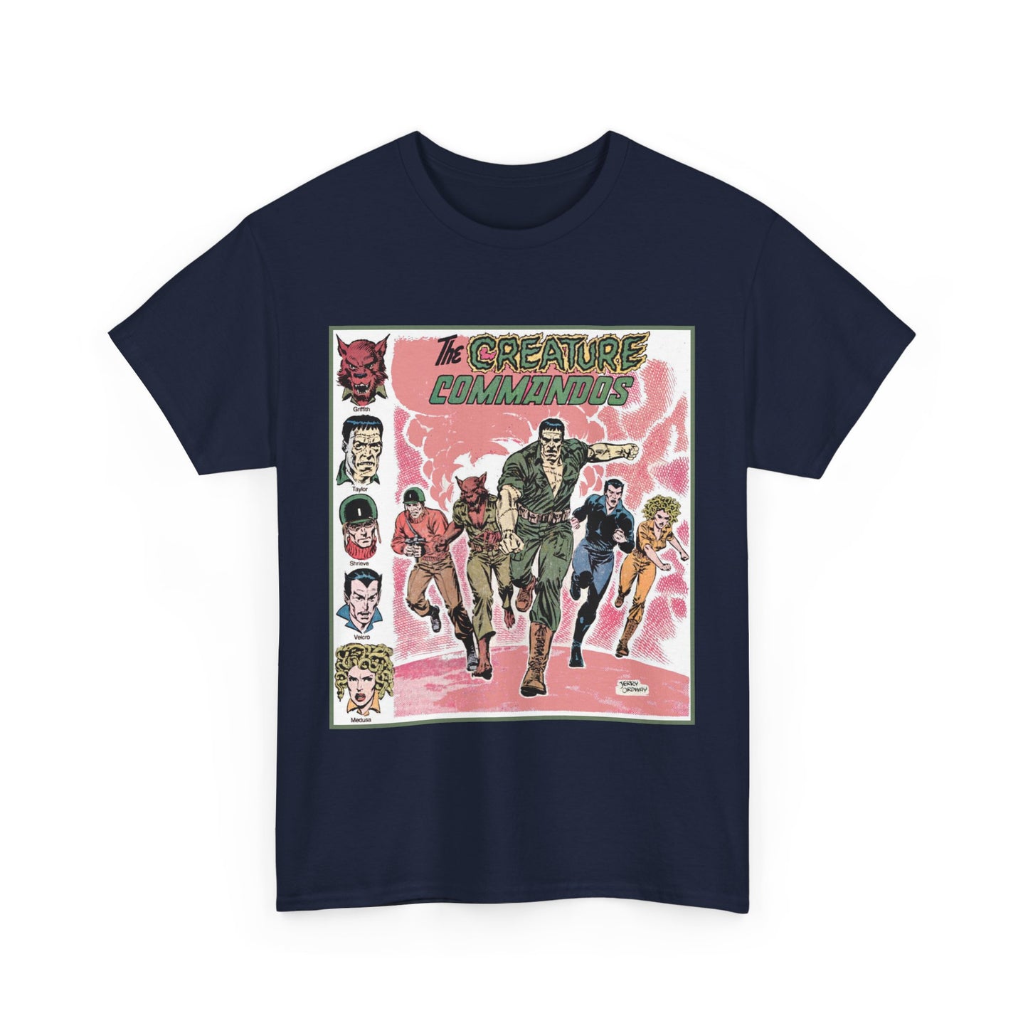 Creature Commandoes T-Shirt - Jerry Ordway Art - Medusa, Velcro, Shrieve - DC Comics Who's Who Art - Inspiration for James Gunn Series