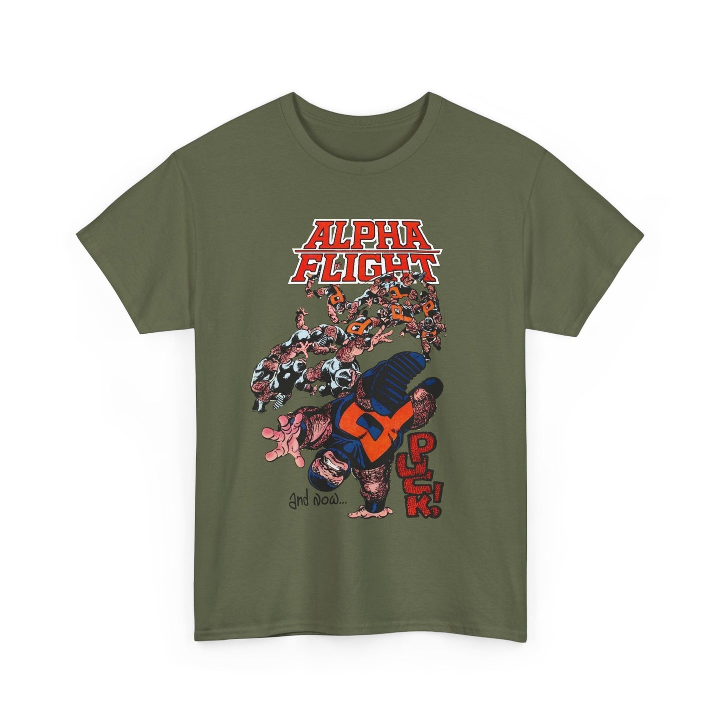 Puck T-Shirt - John Byrne Art - Alpha Flight Member - Marvel Comics