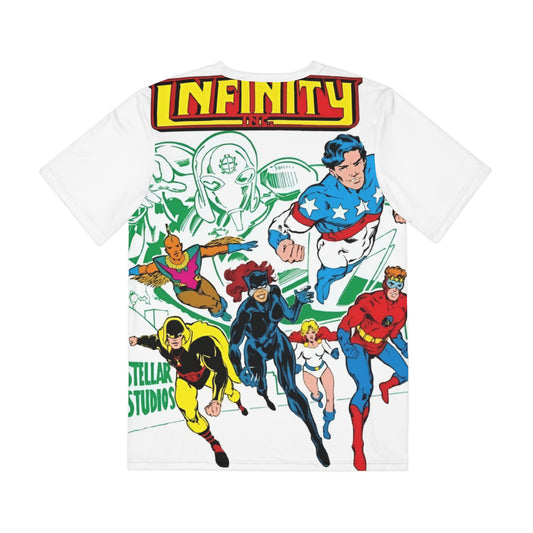 Infinity, Inc All Over Print Tee (Polyester) - DC Comics