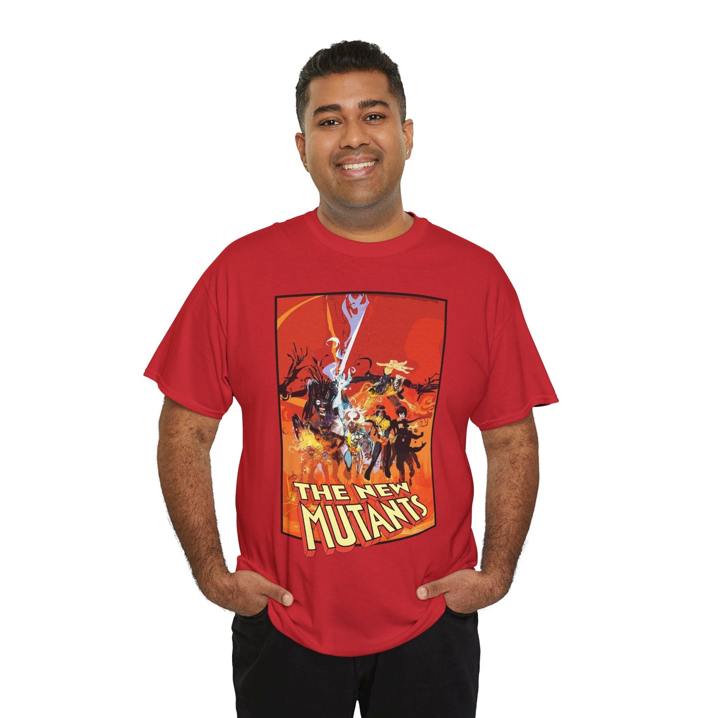 New Mutants T-Shirt - Bill Sienkiewicz Art - Marvel Comics - Magik, Warlock, Cannonball, Wolsbane, Sunspot