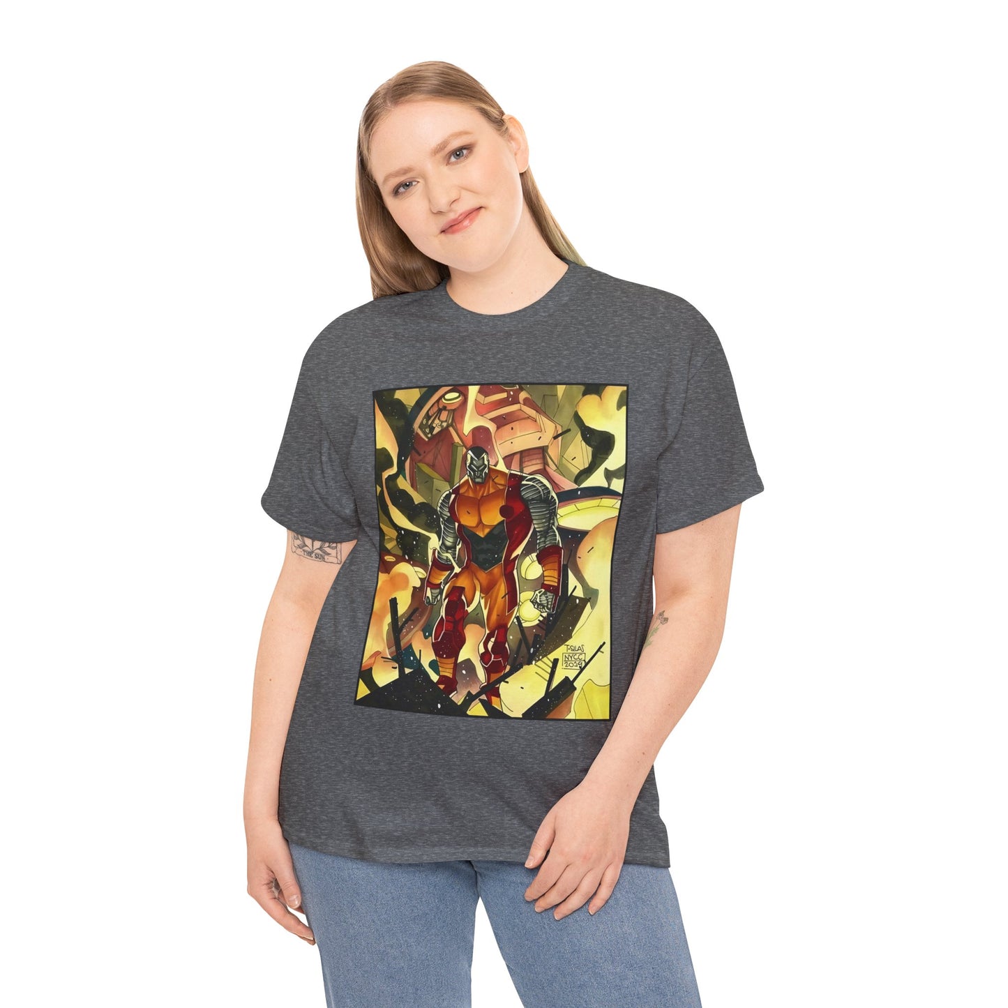 Colossus T-Shirt - Fighting a Sentinel - Marvel Comics
