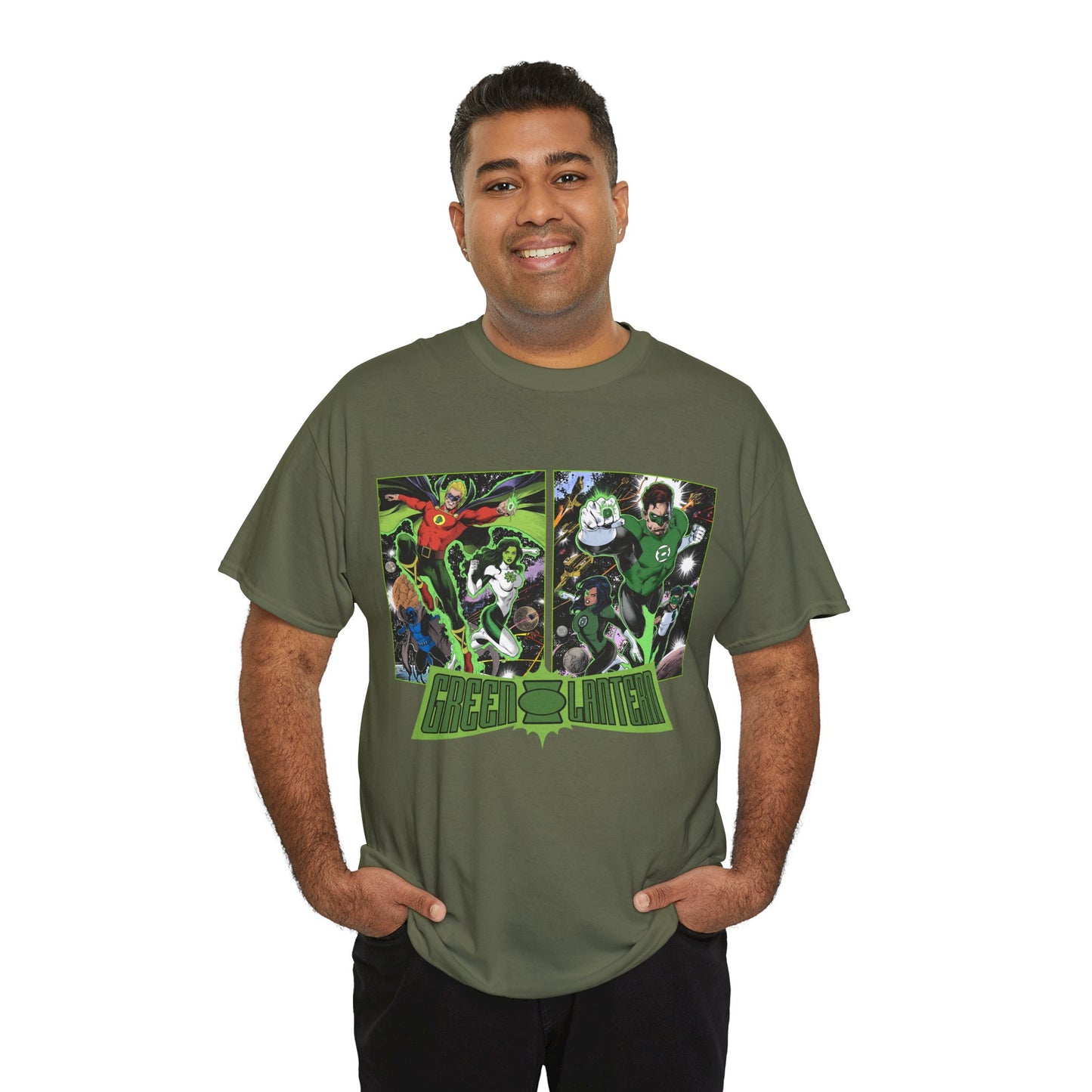 Green Lantern T-Shirt - Alan Scott, Jade, Obsidian, Hal Jordan, Jessica Cruz, Kyle Rayner - The Corps - DC Comics