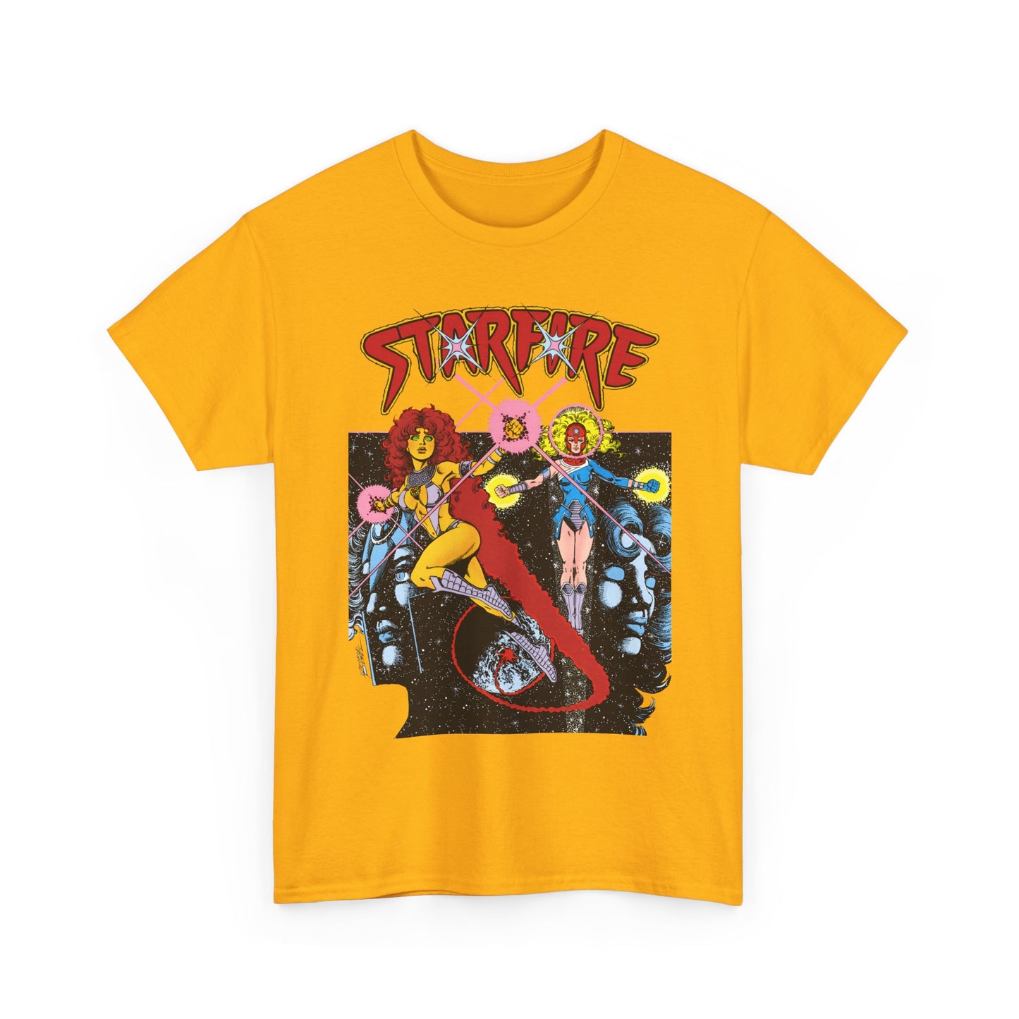 Starfire & Harbinger T-Shirt - George Perez Art - Teen Titans Spotlight #19 Cover - DC Comics