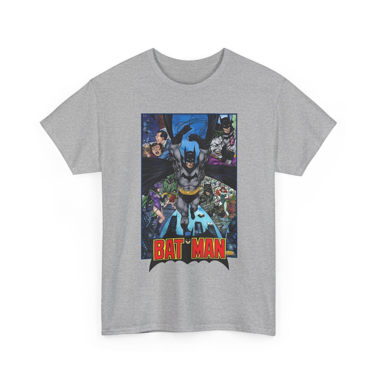 Batman T-Shirt - John Byrne Art - Joker, Catwoman, Poison Ivy - Caped Crusader - DC Comics
