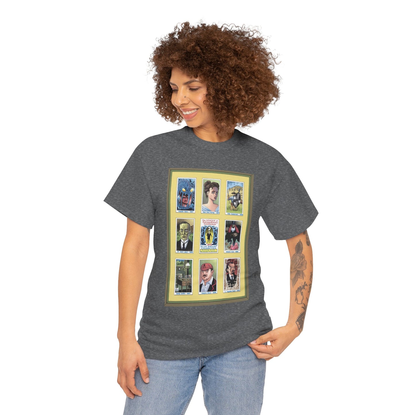 League of Extraordinary Gentlemen T-Shirt - Kevin O'Neill Art - Mina Murray, Captain Nemo, Allan Quatermain, Jekyll & Hyde - Alan Moore Story