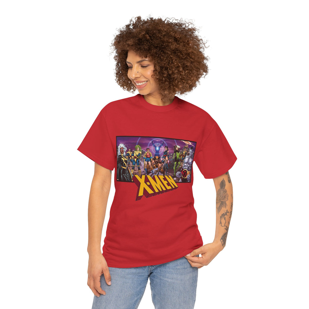X-Men T-Shirt - Jim Lee Art - Wolverine, Storm, Colossus, Psylocke, Rogue, Forge - Marvel Comics