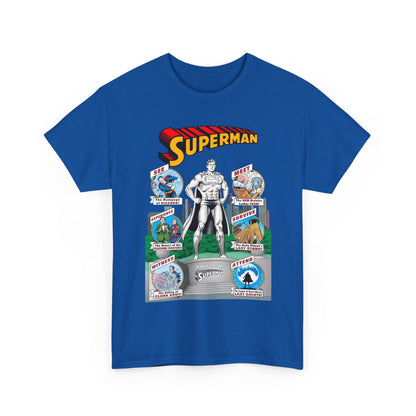 Superman T-Shirt - Curt Swan Art - Whatever Happened to the Man of Tomorrow? - Brainiac, Lex Luthor, Bizarro, Toyman, Daily Planet - Alan Moore Story - DC Comics
