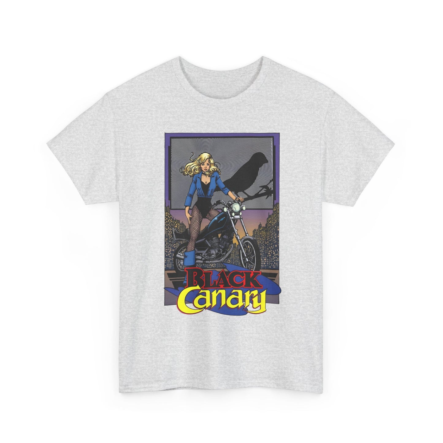 Black Canary T-Shirt - George Perez Art - 1980s Justice League Postcard Art - JLA - DC Comics