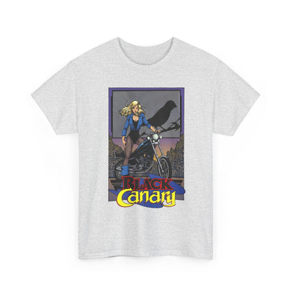 Black Canary T-Shirt - George Perez Art - 1980s Justice League Postcard Art - JLA - DC Comics