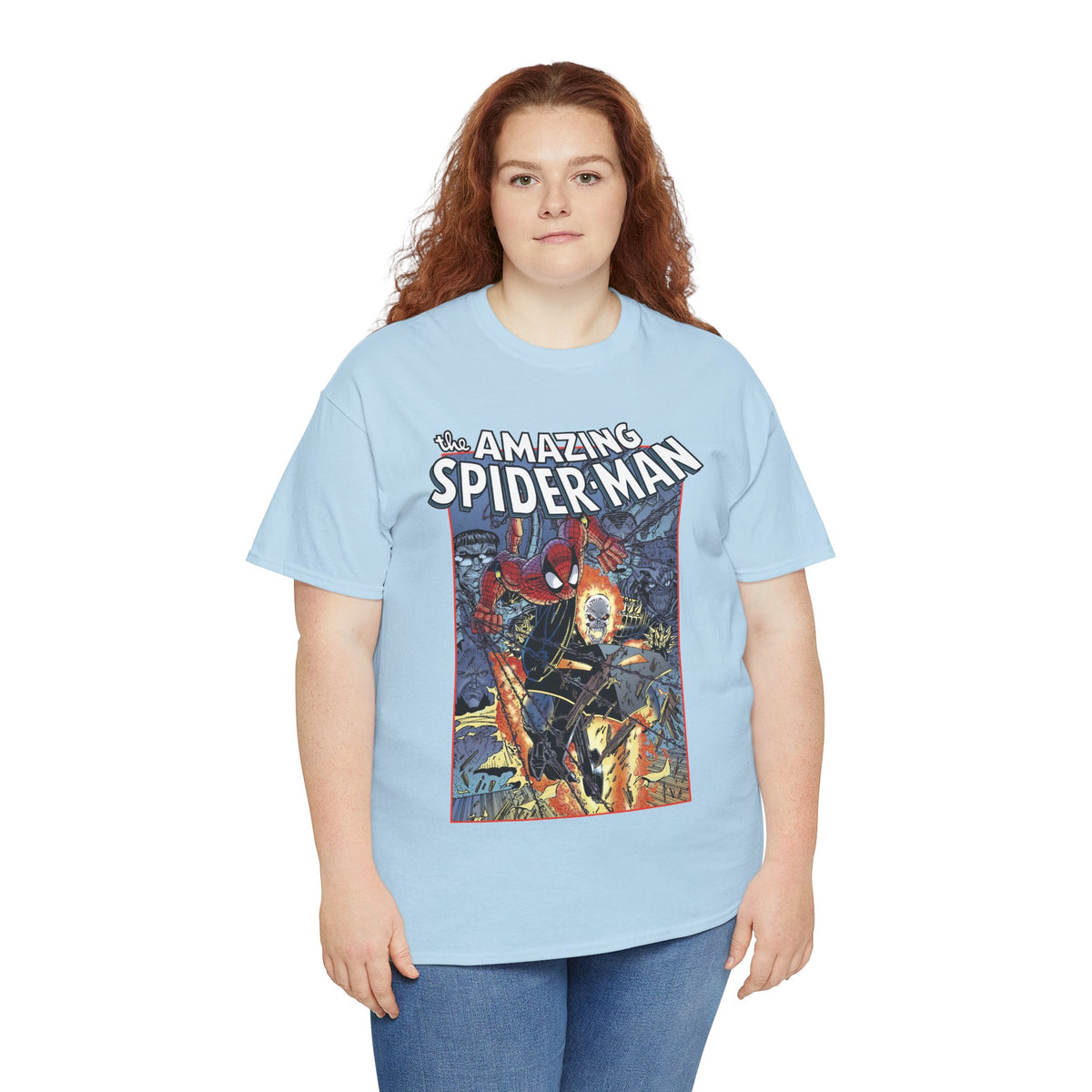 Amazing Spider-Man & Ghost Rider T-Shirt - Erik Larsen Art - Sinister Six - Marvel Comics