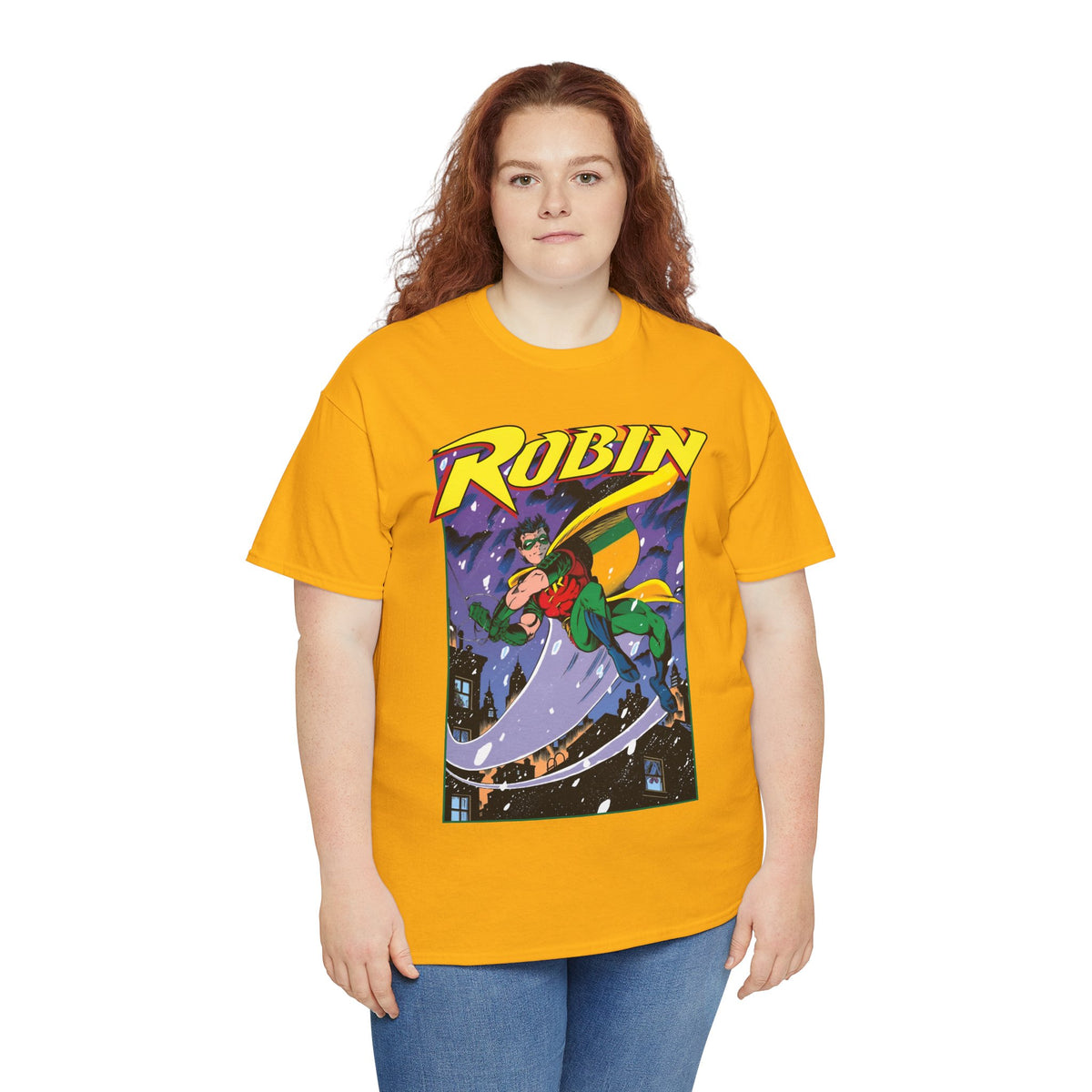 Robin T-Shirt - Tom Grummett Art - Tim Drake, Batman Family, Gotham City - DC Comics