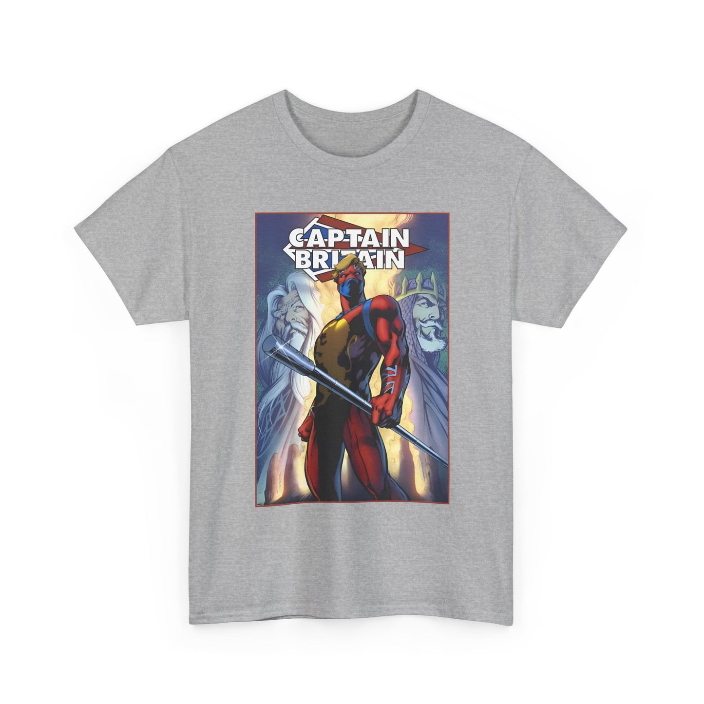 Captain Britain T-Shirt - Alan Davis Art - Excalibur Member - Marvel Comics