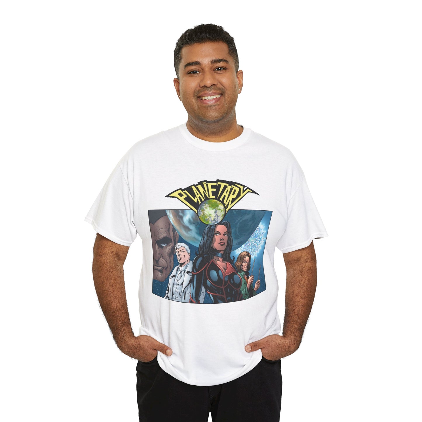 Planetary T-Shirt - Phil Jimenez Art - The Drummer, Jakita Wagner & Elijah Snow - DC Comics/Wildstorm - Ellis Story