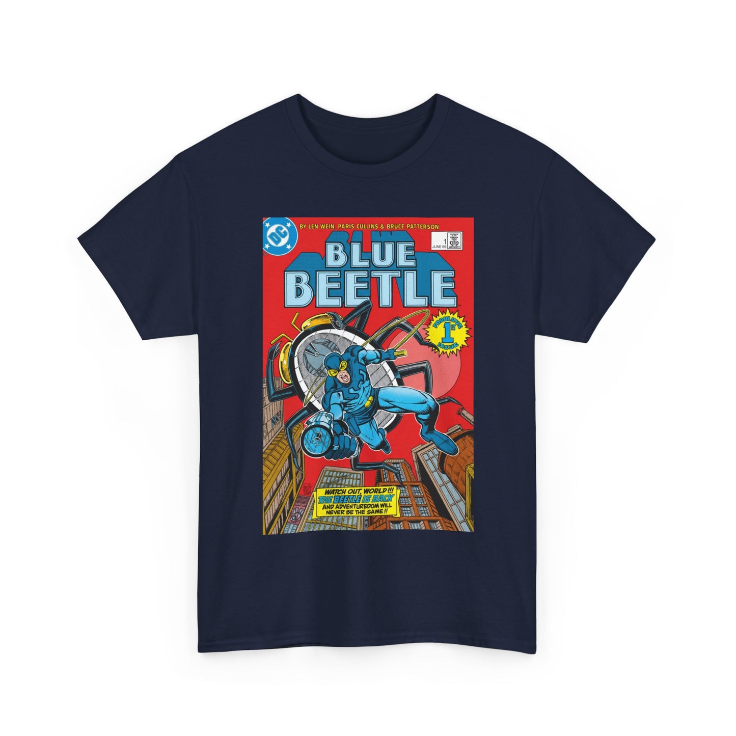 Blue Beetle #1 T-Shirt - Paris Cullins Art - Ted Kord - DC Comics