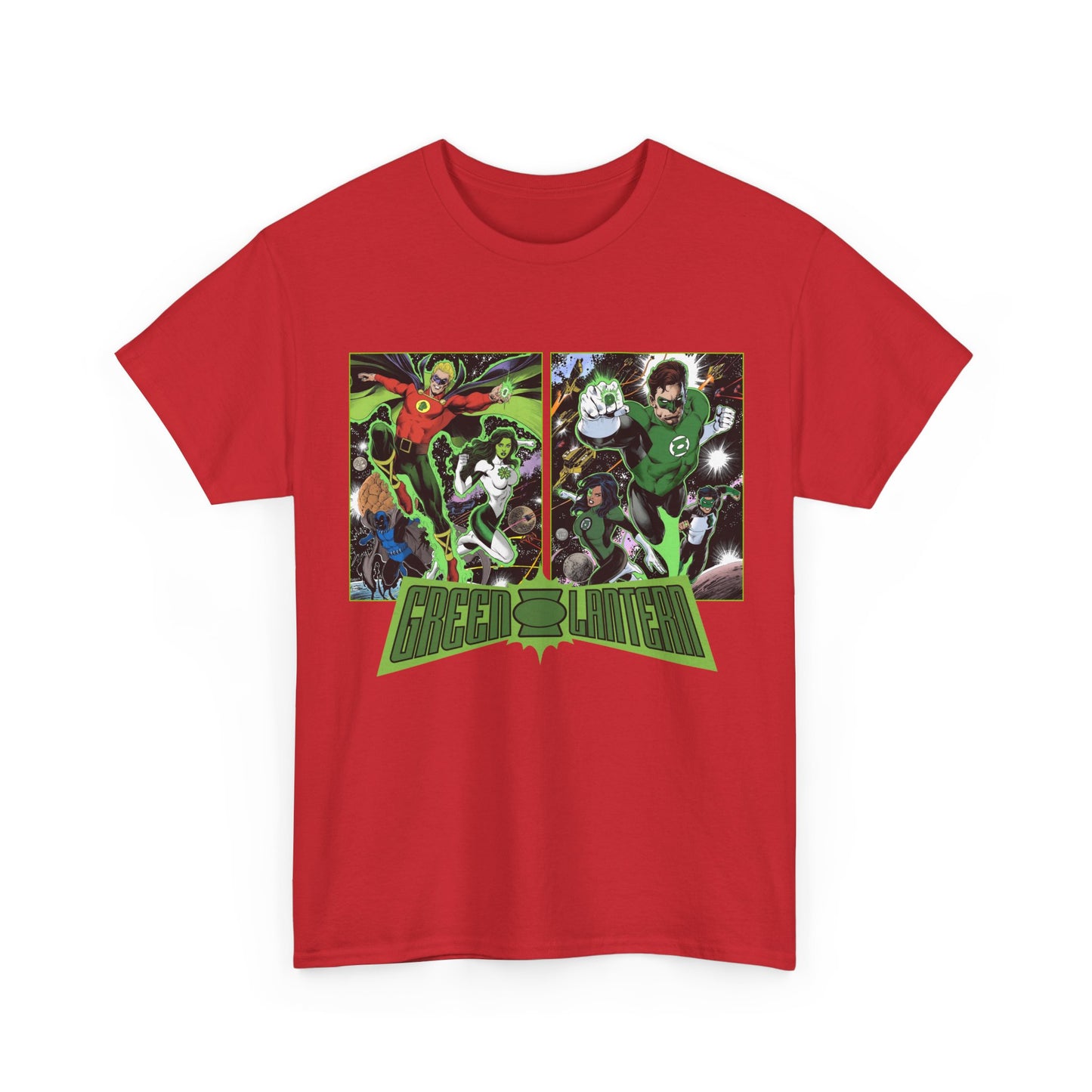 Green Lantern T-Shirt - Alan Scott, Jade, Obsidian, Hal Jordan, Jessica Cruz, Kyle Rayner - The Corps - DC Comics