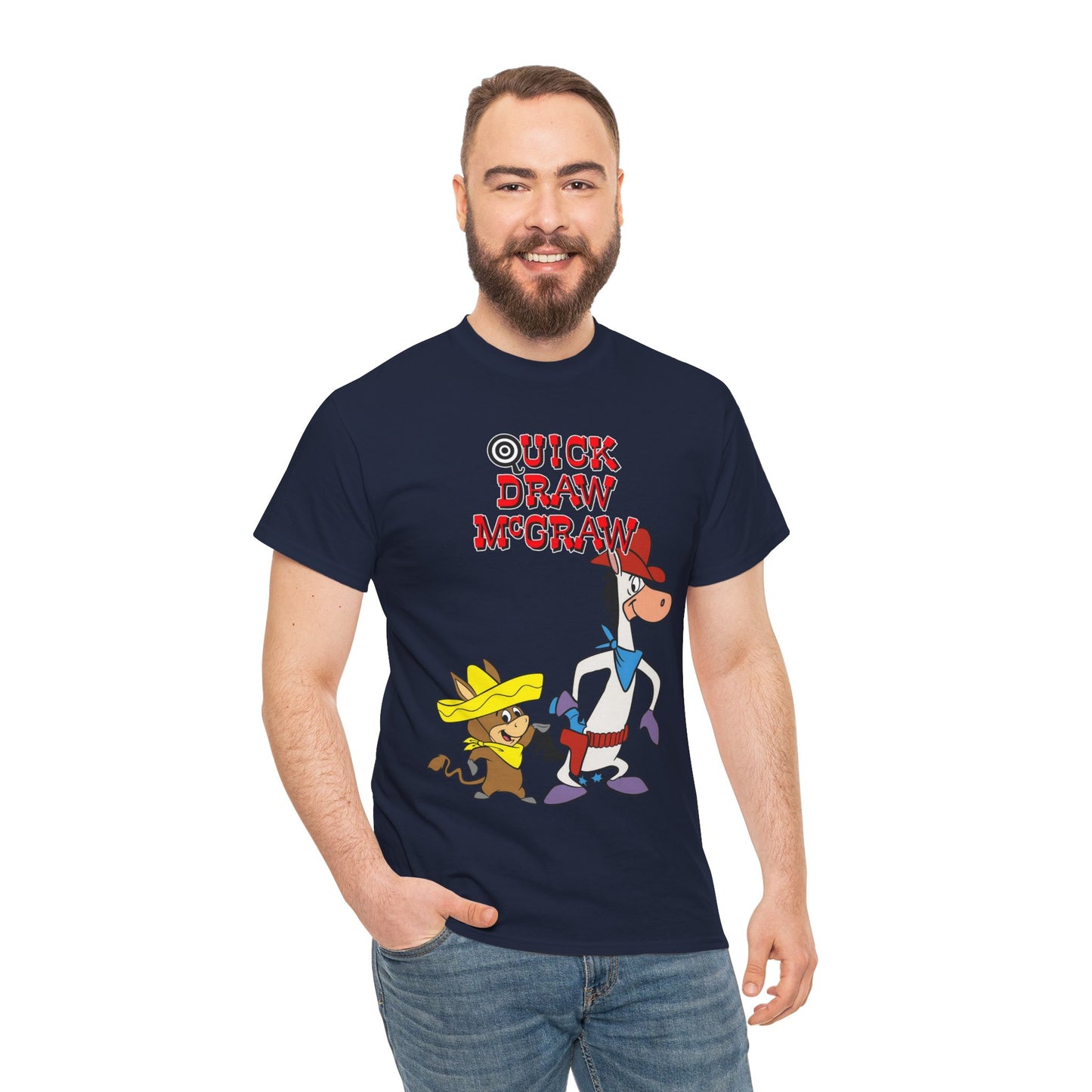Quick Draw McGraw T-Shirt - Baba Looey - Hanna-Barbera Cartoon - Popular 1960s TV Animation