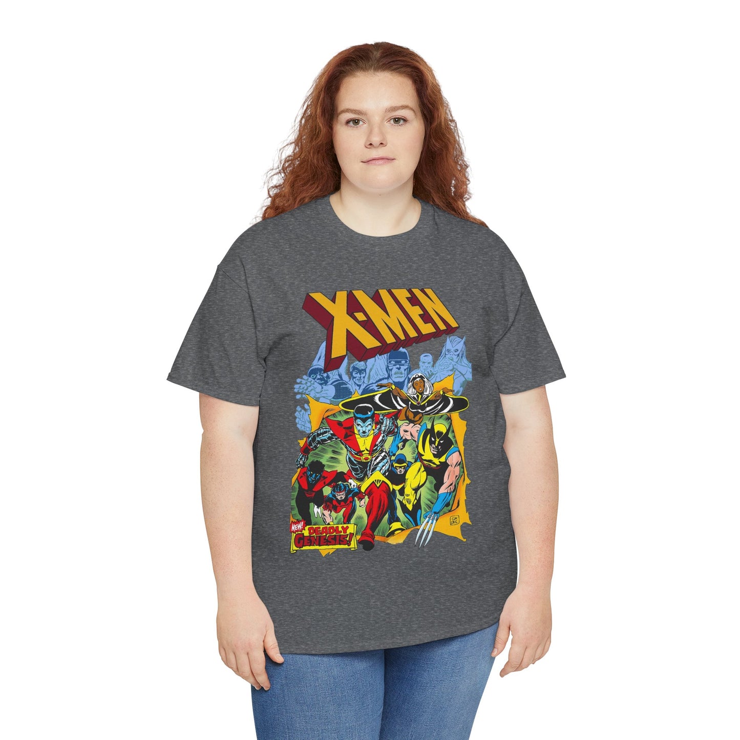 Giant-Sized X-Men T-Shirt - Dave Cockrum Art - Wolverine, Storm, Colossus, Cyclops, Nightcrawler, Thunderbird - New Chris Claremont Era - Marvel Comics