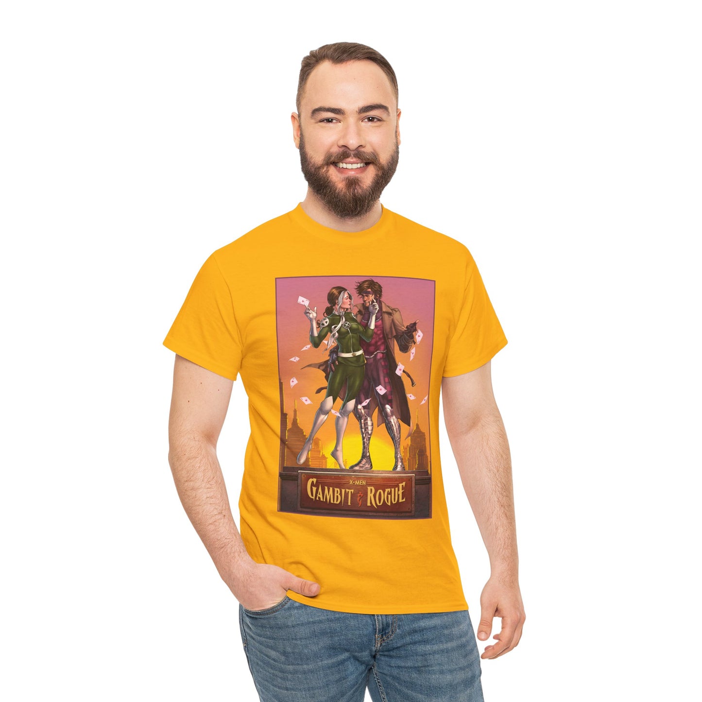 Gambit & Rogue T-Shirt - Mike Choi Art - Popular X-Men Members - Marvel Comics