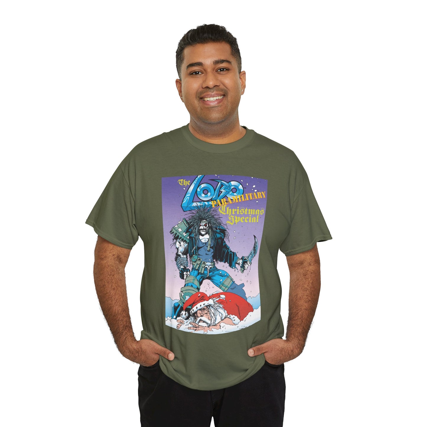 Lobo Paramilitary Christmas Special T-Shirt - Simon Bisley Art - DC Comics