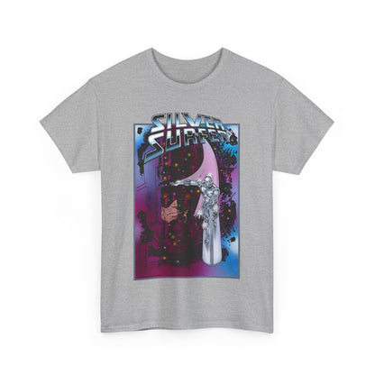 Silver Surfer & Galactus T-Shirt - John Byrne Art - Fantastic Four Connection - Former Herald, Norrin Radd - Marvel Comics