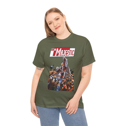 Mr. Majestic T-Shirt - Ed McGuiness Art - Flying Above His Attackers - DC/Wildstorm Comics