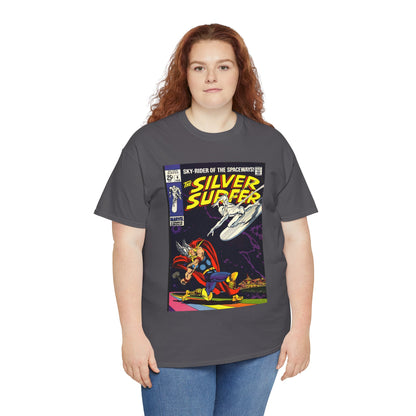 Silver Surfer #4 T-Shirt - Vs Thor - Marvel Comics