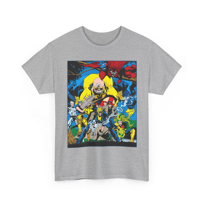 X-Factor T-Shirt - Joe Quesada Art - Havok, Polaris, Strong Guy, Jamie Madrox, Quicksilver - Mutant Team - Marvel Comics