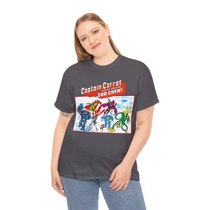 Captain Carrot & His Amazing Zoo Crew T-Shirt - DC Comics Series - Funny Animal Retro 1980s - Pig-Iron, Yankee Poodle, Rubberduck