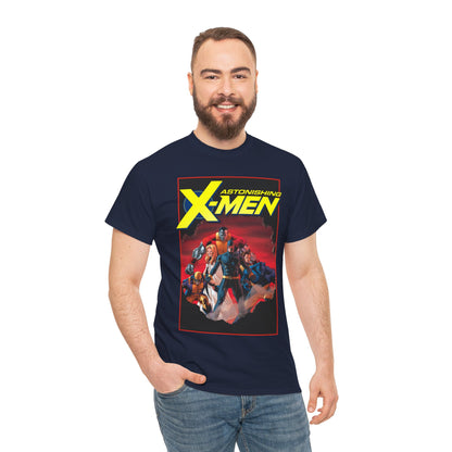 Astonishing X-Men T-Shirt - John Cassady Art - Cyclops, Beast, Wolverine, Colossus, Emma Frost - Marvel Comics