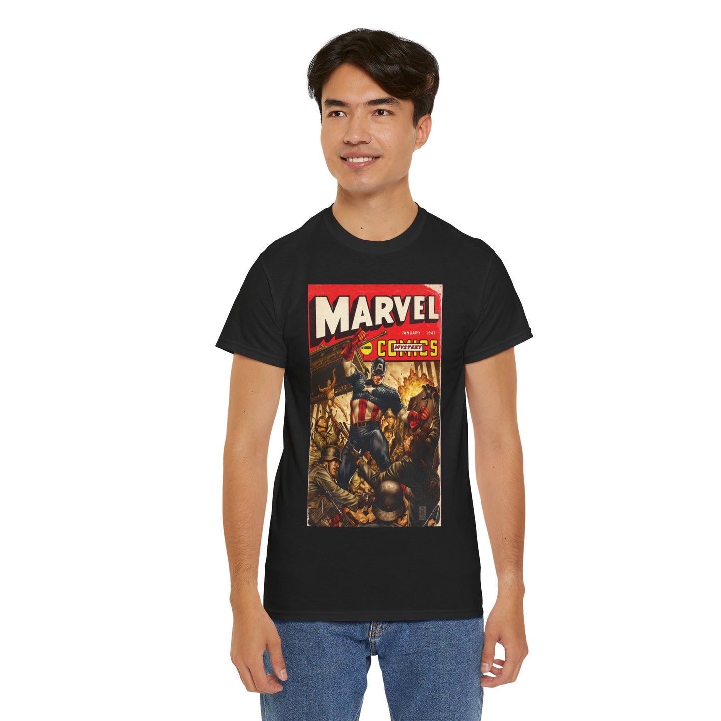Marvel Comics #1000 T-Shirt - Captain America Cover Art - Marvel Comics